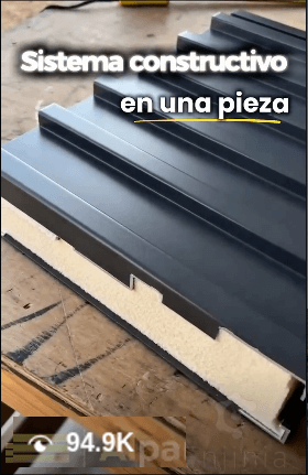 Sistema constructivo en una pieza